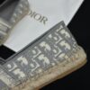 Dior Granville Grey Oblique Embroidered Espadrille Shoes