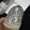 Dior Granville Grey Oblique Embroidered Espadrille Shoes