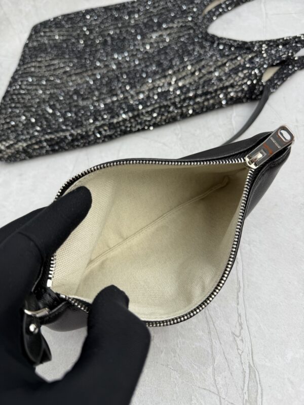 sy_no_91DED0AE4EE580030C95DF85BF19C238_2 Black Sequin Crochet Mesh Tote Bag