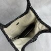 sy_no_91DED0AE4EE580030C95DF85BF19C238_3 Black Sequin Crochet Mesh Tote Bag