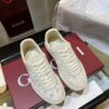 sy_no_93148090A7AF7BDCDB5CF25564ACF6E2_6 Gucci B Sneaker White Lace & Beige Suede – Ivory / Beige