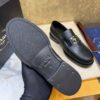 sy_no_933540030BD116A210F491B3F7EDA02E_6 Prada Black Calfskin Metal Logo Loafers