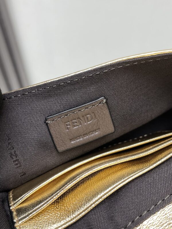 sy_no_9399D2F0F072E66F81A2A3ED0720404D_8 Fendi Baguette Small Handbag – Gold Metallic Leather