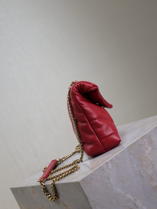 sy_no_946B8444C985AECA51E29E87553D2364_4 YSL Loulou Mini Double-Chain Bag – Red Lambskin