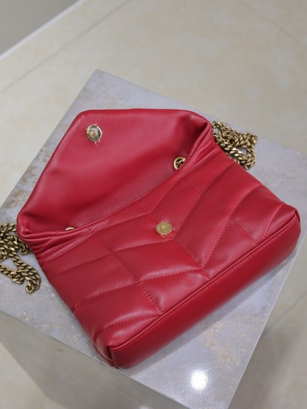 sy_no_946B8444C985AECA51E29E87553D2364_7 YSL Loulou Mini Double-Chain Bag – Red Lambskin