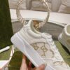 sy_no_94A60A28107BCC0F34BDC67BE07FC15E_6 Gucci Re-Web Cream & Champagne Gold GG Jacquard Platform Sneakers