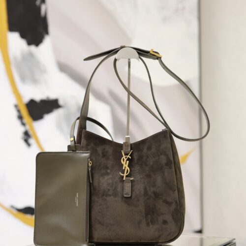 YSL Hobo Crossbody Bag – Olive Green