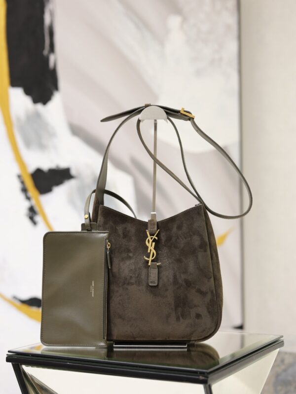 sy_no_94B00344F3508D98FE597BD395D575BD_0 YSL Hobo Crossbody Bag – Olive Green