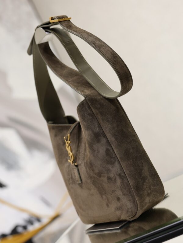 sy_no_94B00344F3508D98FE597BD395D575BD_2 YSL Hobo Crossbody Bag – Olive Green