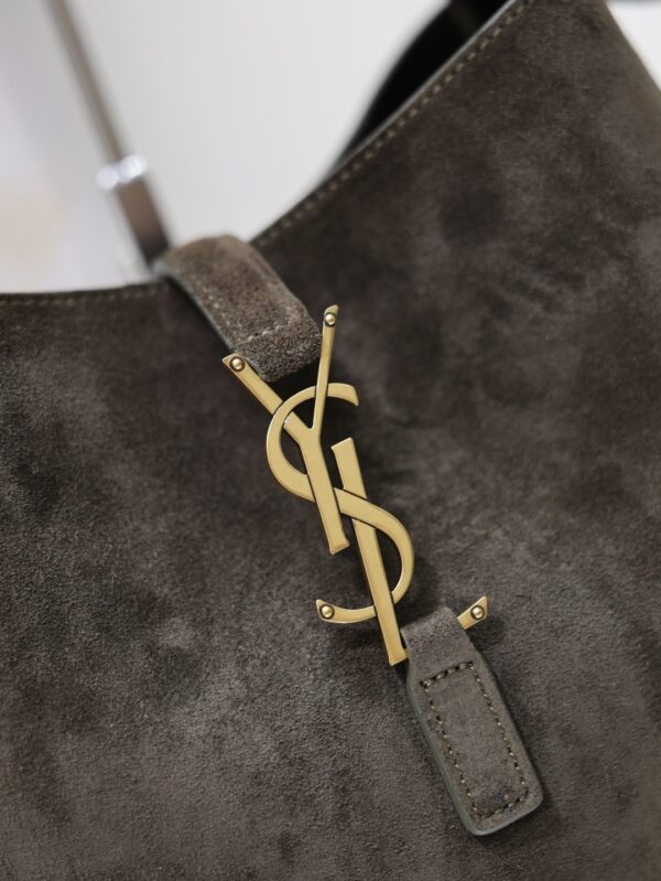 sy_no_94B00344F3508D98FE597BD395D575BD_3 YSL Hobo Crossbody Bag – Olive Green