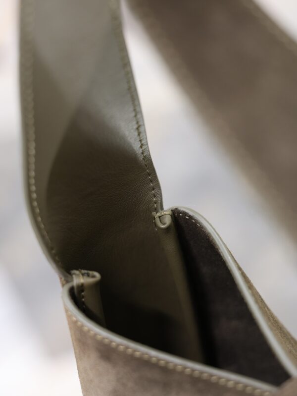 sy_no_94B00344F3508D98FE597BD395D575BD_4 YSL Hobo Crossbody Bag – Olive Green