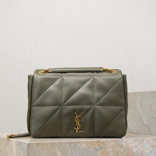YSL Jamie 4.3 29cm Shoulder Bag – Green Lambskin