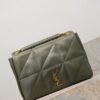 sy_no_9552C0550CC9515EAABC4F6A0A657B04_1 YSL Jamie 4.3 29cm Shoulder Bag – Green Lambskin