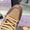 Louis Vuitton LV Trainer Maxi Mocha Brown & Khaki Mixed-Material Sneakers