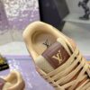 Louis Vuitton LV Trainer Maxi Mocha Brown & Khaki Mixed-Material Sneakers