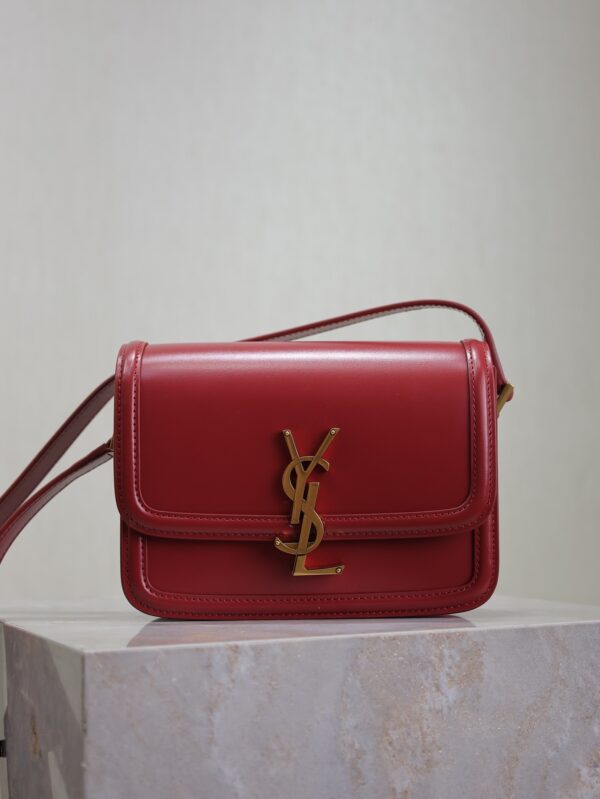 Solferino Box 19cm Bag – Burgundy