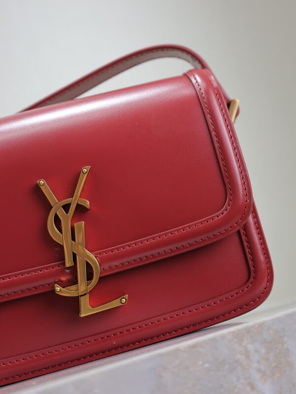 Solferino Box 19cm Bag – Burgundy