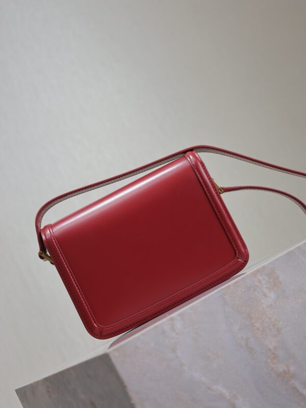 Solferino Box 19cm Bag – Burgundy