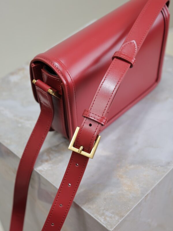 Solferino Box 19cm Bag – Burgundy