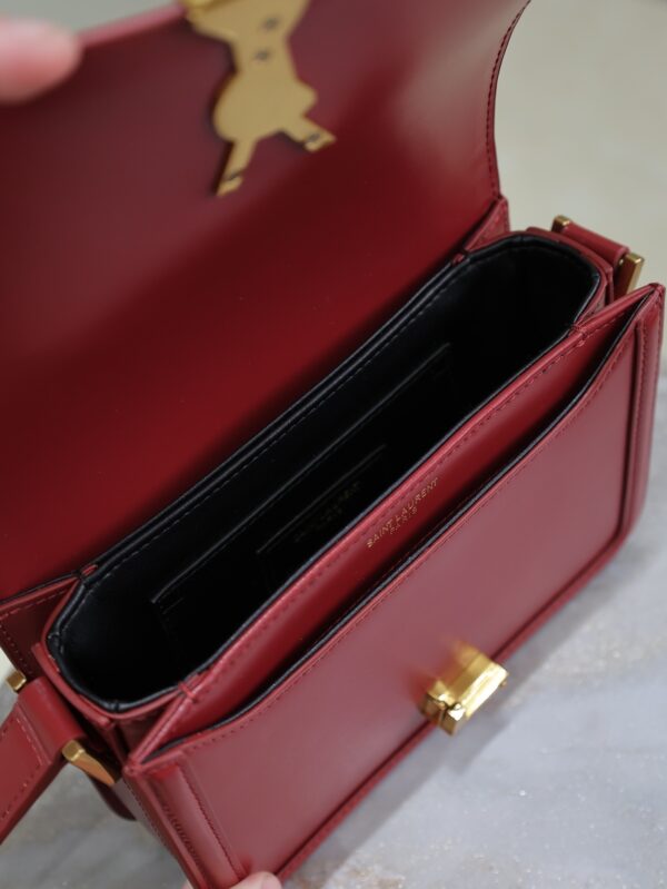 Solferino Box 19cm Bag – Burgundy