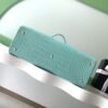 sy_no_968682DE55870964426116D288A49EA7_2 Cyan Cerf-Style Large Crocodile-Embossed Leather Tote Bag