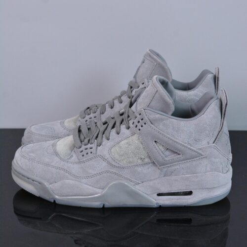 sy_no_96891113D89530EDBC76FA3EE6BD21CC_0 Cool Grey Suede Retro Basketball Sneakers