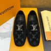 Louis Vuitton Hockenheim / LV Driver Black Monogram Suede Moccasin