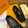 Louis Vuitton Hockenheim / LV Driver Black Monogram Suede Moccasin