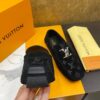 Louis Vuitton Hockenheim / LV Driver Black Monogram Suede Moccasin