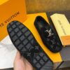 Louis Vuitton Hockenheim / LV Driver Black Monogram Suede Moccasin