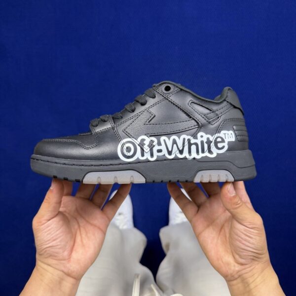 Off-White Out Of Office Black Graphic Low-Top Sneakers