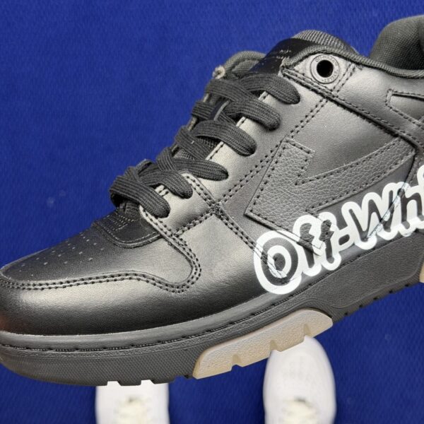 Off-White Out Of Office Black Graphic Low-Top Sneakers
