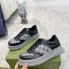 sy_no_97242F78CCCCDA82660A9CC6BB438B20_4 Gucci Re-Web Black & Grey GG Canvas Platform Sneakers
