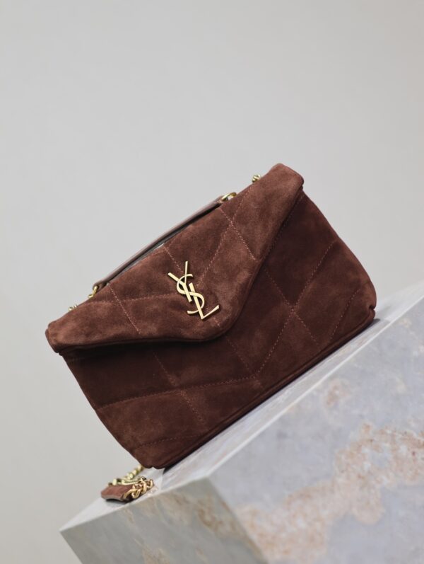 sy_no_974AA530FD921AE5C8F2613CCBD05ED5_1 YSL Loulou Mini Double-Chain Bag – Brown Suede