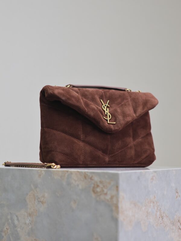 sy_no_974AA530FD921AE5C8F2613CCBD05ED5_3 YSL Loulou Mini Double-Chain Bag – Brown Suede