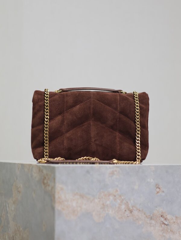 sy_no_974AA530FD921AE5C8F2613CCBD05ED5_5 YSL Loulou Mini Double-Chain Bag – Brown Suede