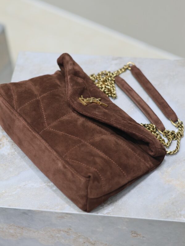 sy_no_974AA530FD921AE5C8F2613CCBD05ED5_6 YSL Loulou Mini Double-Chain Bag – Brown Suede