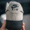 sy_no_97FDCA8B4F608D40248BDB0AE6E3BD1B_7 Nike Air Force 1 Low “Grey Suede / Black Sole”