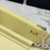 Avocado Green Quilted Textured Calfskin WOC Chain Wallet