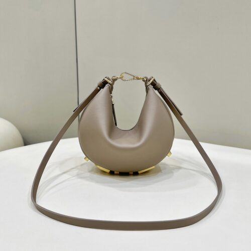 Fendi Graphy Mini Shoulder Bag – Gray