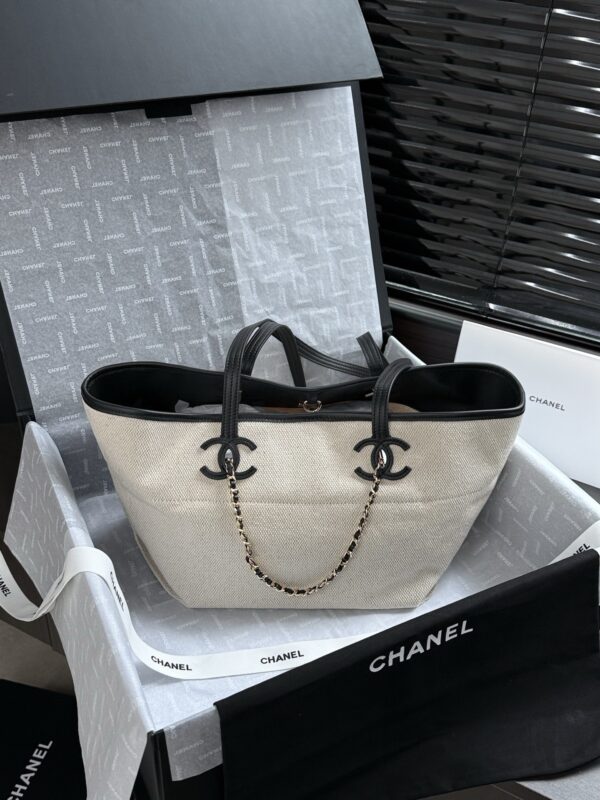 sy_no_98FAD3324EEFDED5BC9B50F47D66353A_1 White Canvas Large Tote Bag