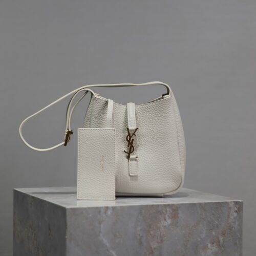 sy_no_9924EBC29CFC0041AB1909943F659D6B_0 Saint Laurent Le 5 À 7 Mini Bucket Bag – Cream White