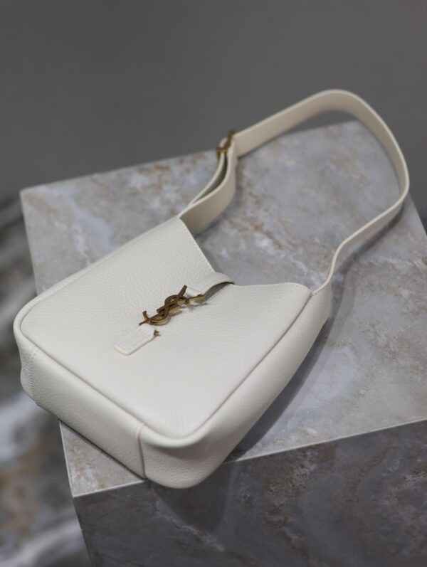 sy_no_9924EBC29CFC0041AB1909943F659D6B_8 Saint Laurent Le 5 À 7 Mini Bucket Bag – Cream White