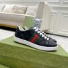 sy_no_99A936E71EA7CB62804C3B92AD336B8B_0 Gucci Ace Black GG Embossed Leather Sneakers
