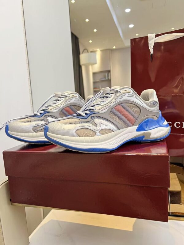 sy_no_99EB3FACA0E56311AE3EFCDF0EB655DD_3 Gucci Tech/Retro Runner Sneaker with Toggle Lace – Silver / Royal Blue