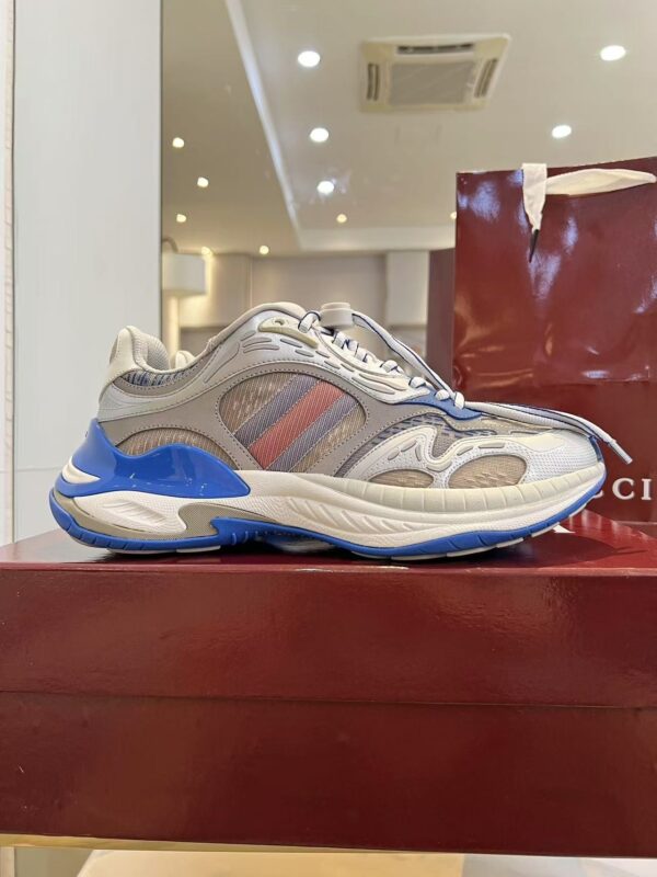 sy_no_99EB3FACA0E56311AE3EFCDF0EB655DD_4 Gucci Tech/Retro Runner Sneaker with Toggle Lace – Silver / Royal Blue