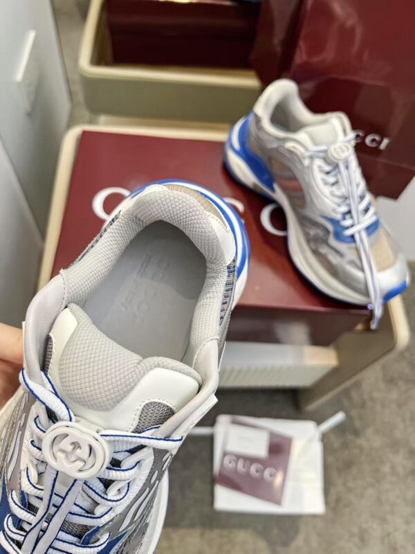 sy_no_99EB3FACA0E56311AE3EFCDF0EB655DD_7 Gucci Tech/Retro Runner Sneaker with Toggle Lace – Silver / Royal Blue