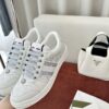 sy_no_9A265DBE522259817CB089E79306021A_8 Gucci Screener Crystal Embellished White Leather Sneaker with Silver Web Stripe