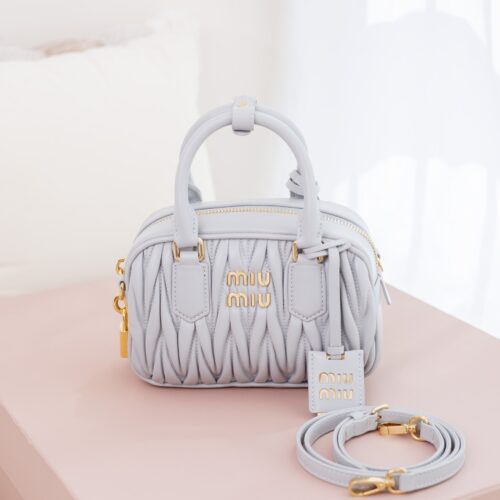 sy_no_9A39044B7AFF73959FCA13B1777C6336_0 Miu Miu Arcadie Matelassé Small Bowling Bag – Pearl Gray