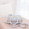 Miu Miu Arcadie Matelassé Small Bowling Bag – Pearl Gray
